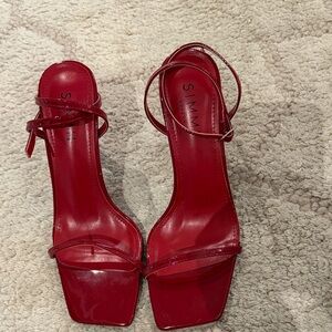 SIMMI London Red Strappy Heels